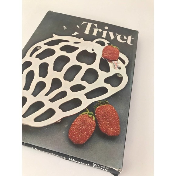 Silver Plated Strawberry Trivet 80s Leonard Silver - Picture 4 of 5